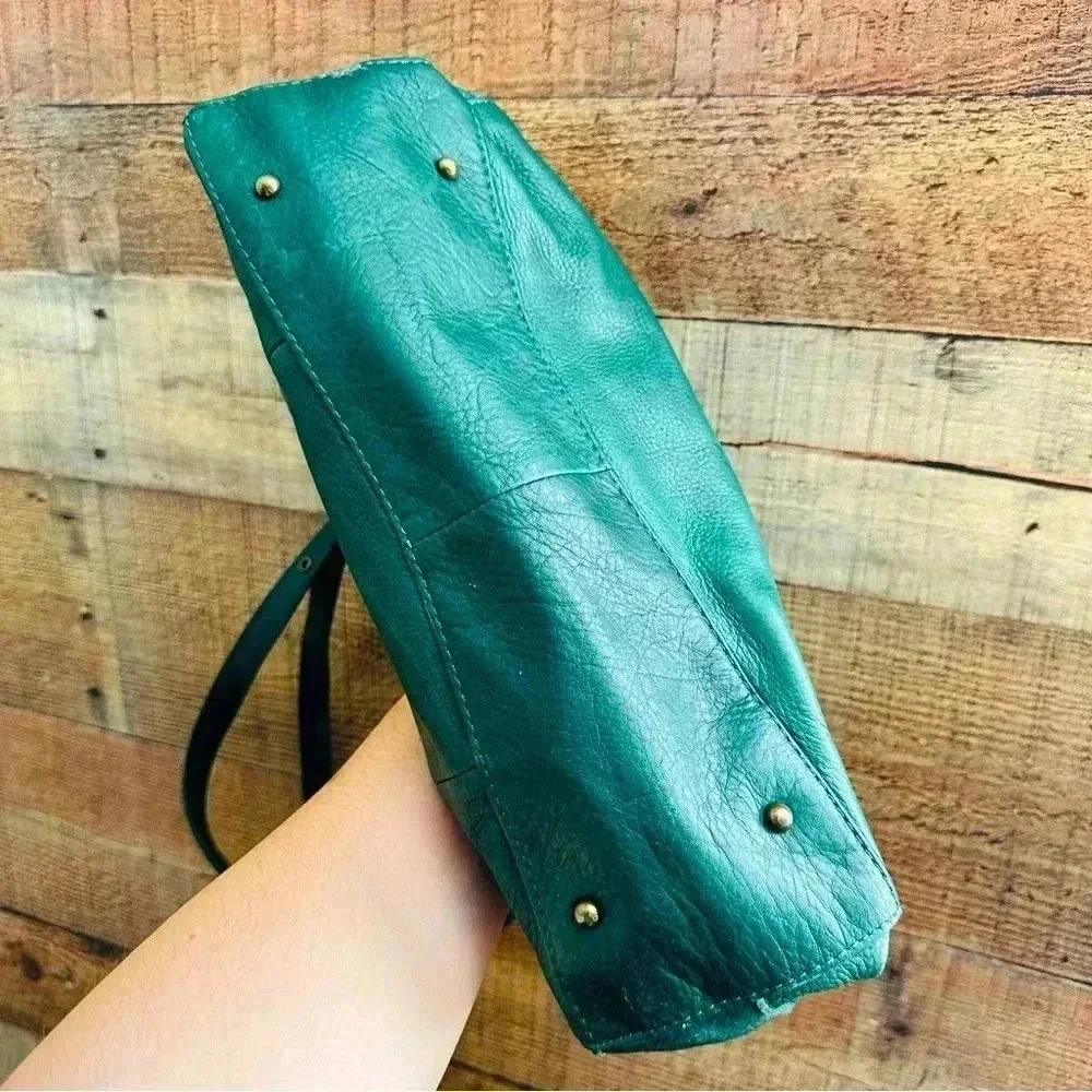 NWOT American Leather Co. Hunter Green Shoulder Bag - Picture 8 of 14